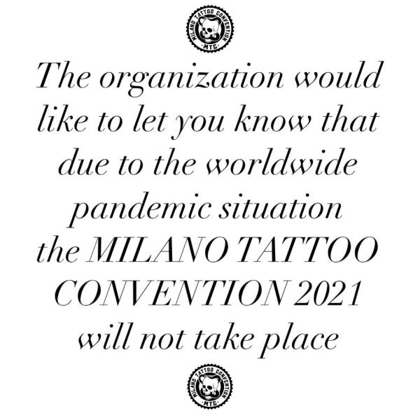 Milano Tattoo Convention: cancellata l'edizione 2021